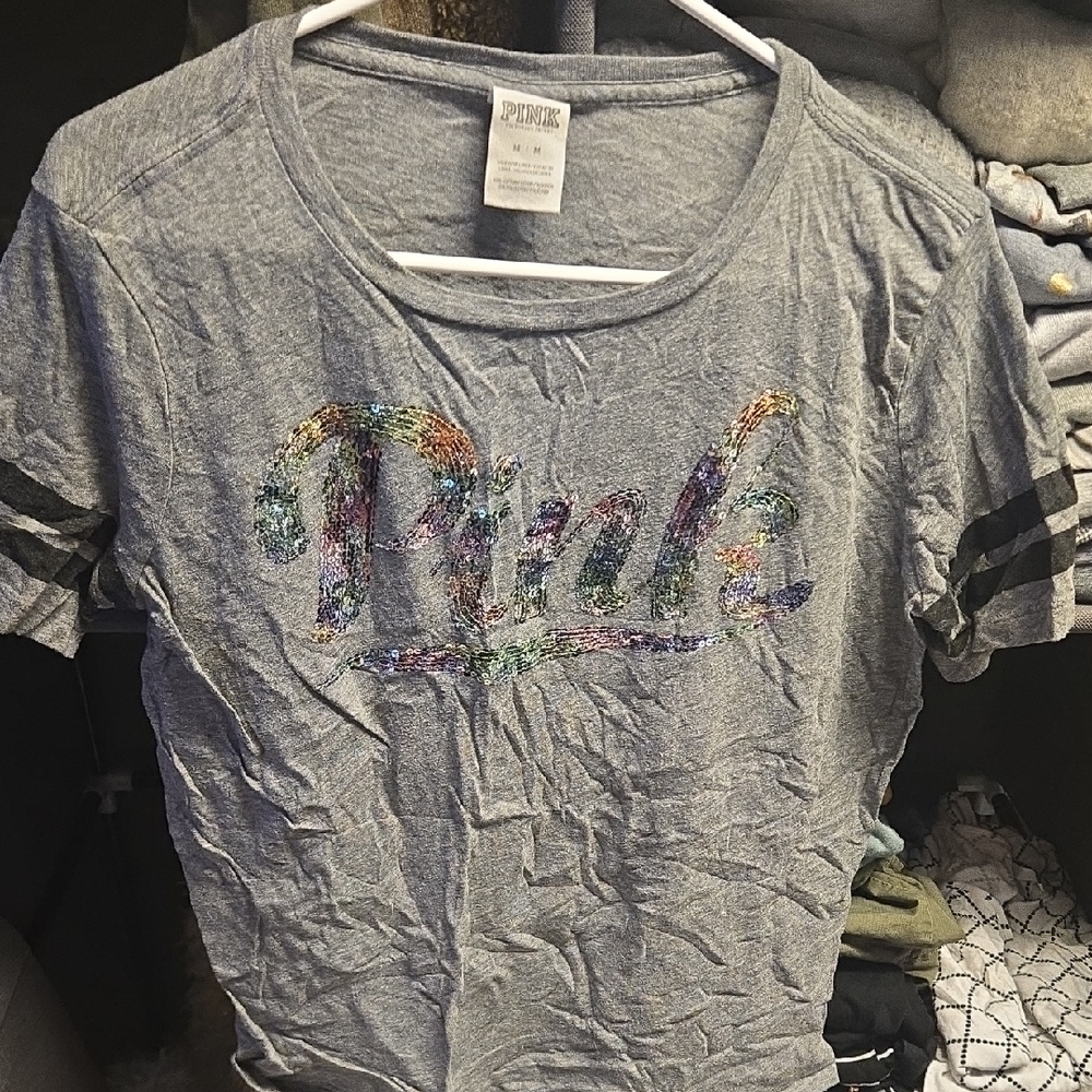 PINK Victoria's Secret Heather Gray Tee